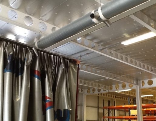 All Doors – relocation of internal warehouse air ducting